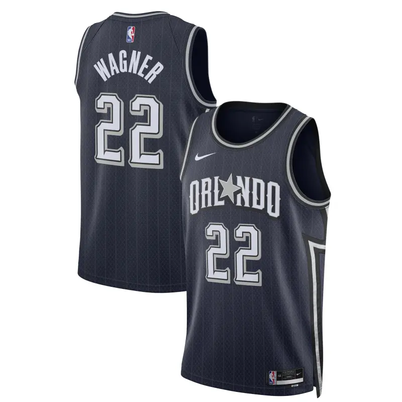 unisex orlando magic franz wagner nike navy 202324 swingman jersey - city edition