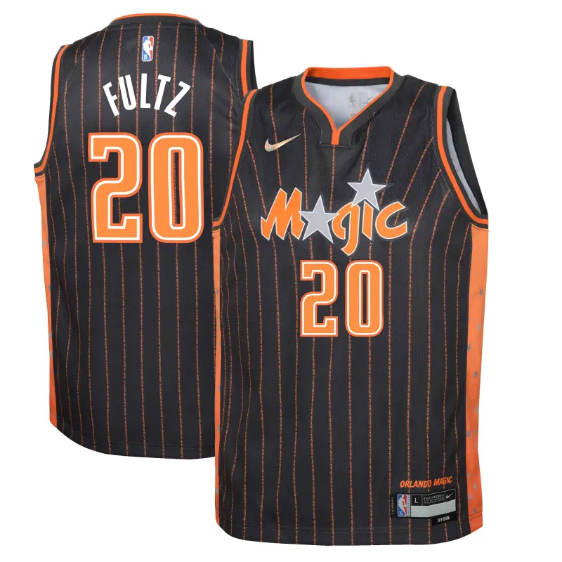 youth orlando magic markelle fultz nike anthracite swingman jersey - city edition